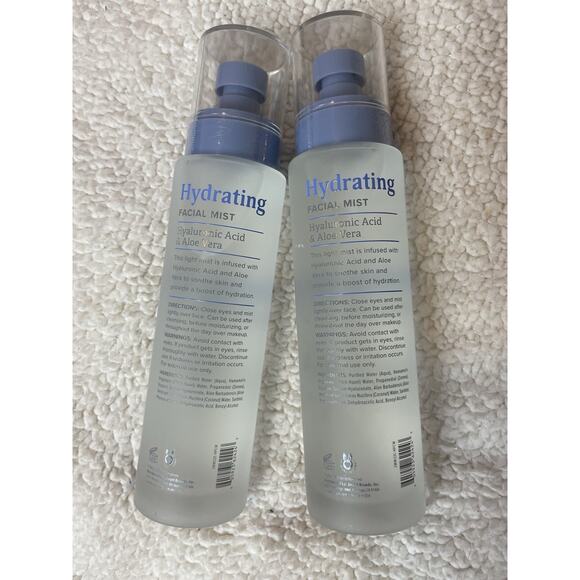 Lot 2 Nature Love Hyaluronic Acid & Aloe Vera Hydrating Facial Mist 6 oz New. - Picture 4 of 4